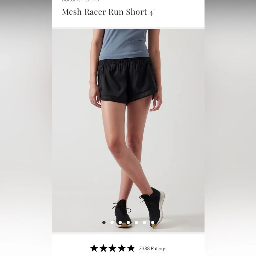 Athleta 4” Mesh Run Racer Short - Picture 2 of 3